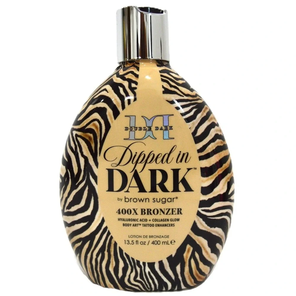 Brown Sugar Dipped in Dark 400X Bronzer Tanning Lotion 13.5oz Collagen